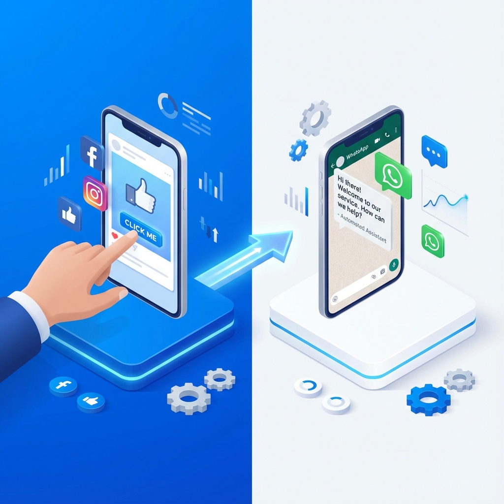 معاينة صفحة هبوط واتساب